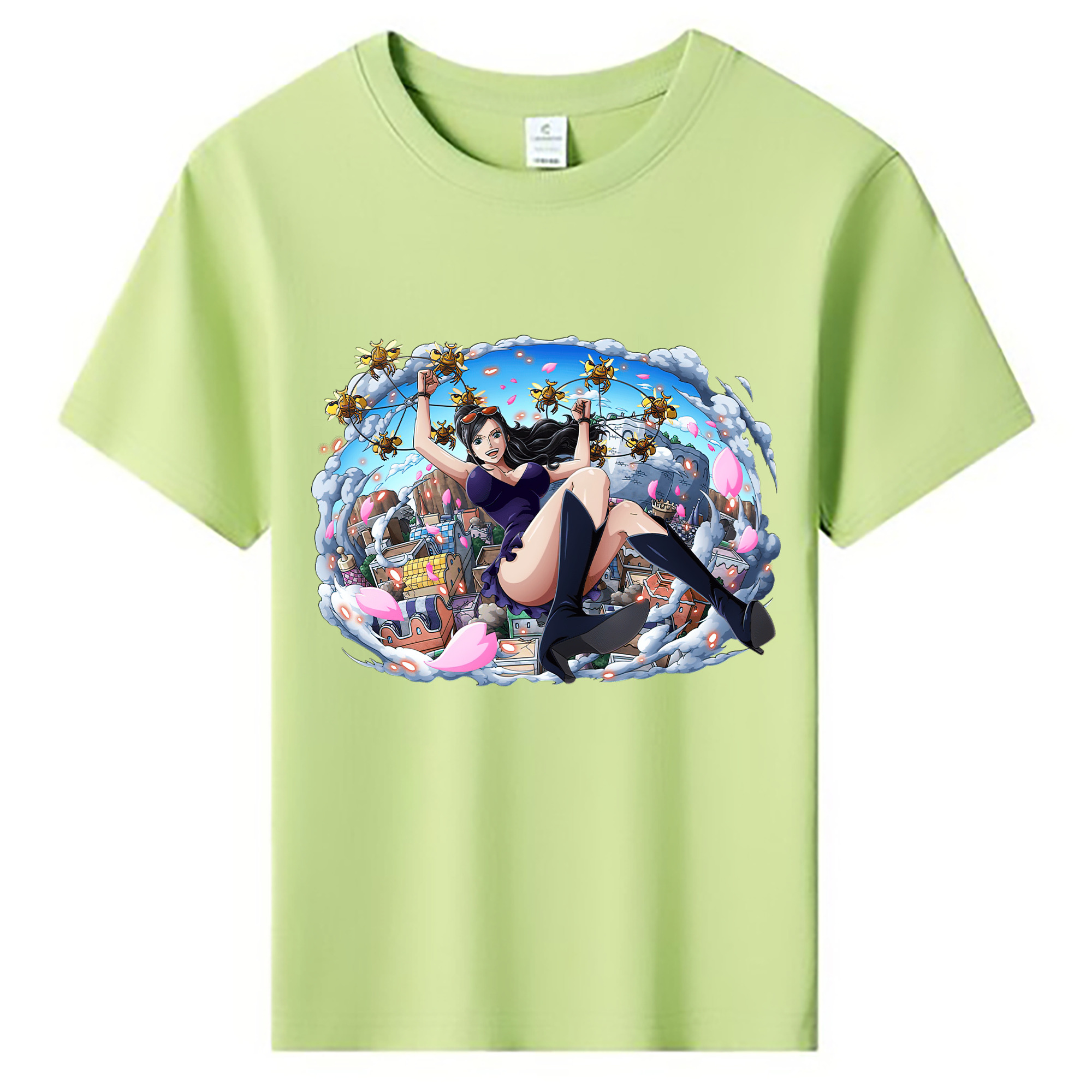 ワンピース ニコ・ロビン ONE PIECE Nico Robin 綿100％キッズTシャツ（フロントプリント）